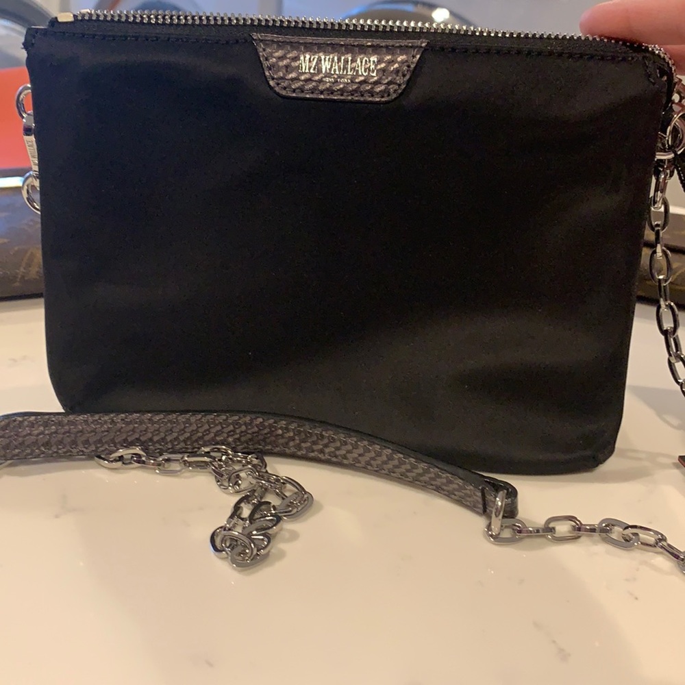 MZ Wallace link pippa black with chain